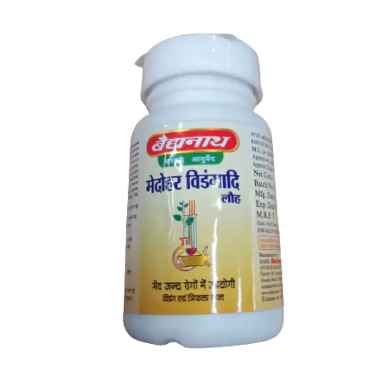 Baidyanath Jhansi Medohar Vidangadi Loha, 40 Tablets-1.webp